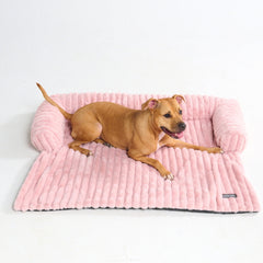 Luxury Couch Cover Dog Bed - Pink