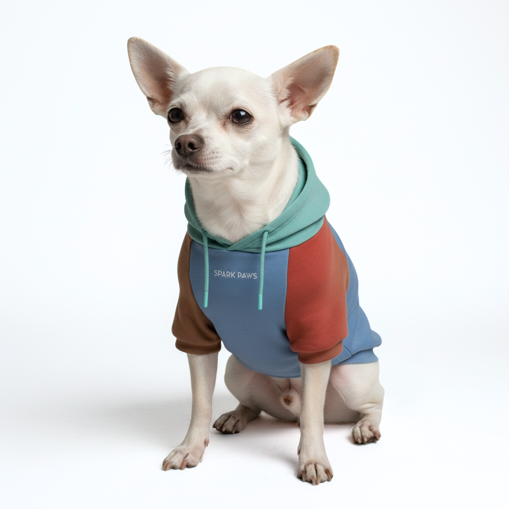 Color Block Dog Hoodies
