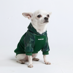 Forest Camo Dog Hoodie