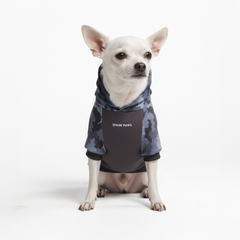 Grey Camo Dog Hoodie