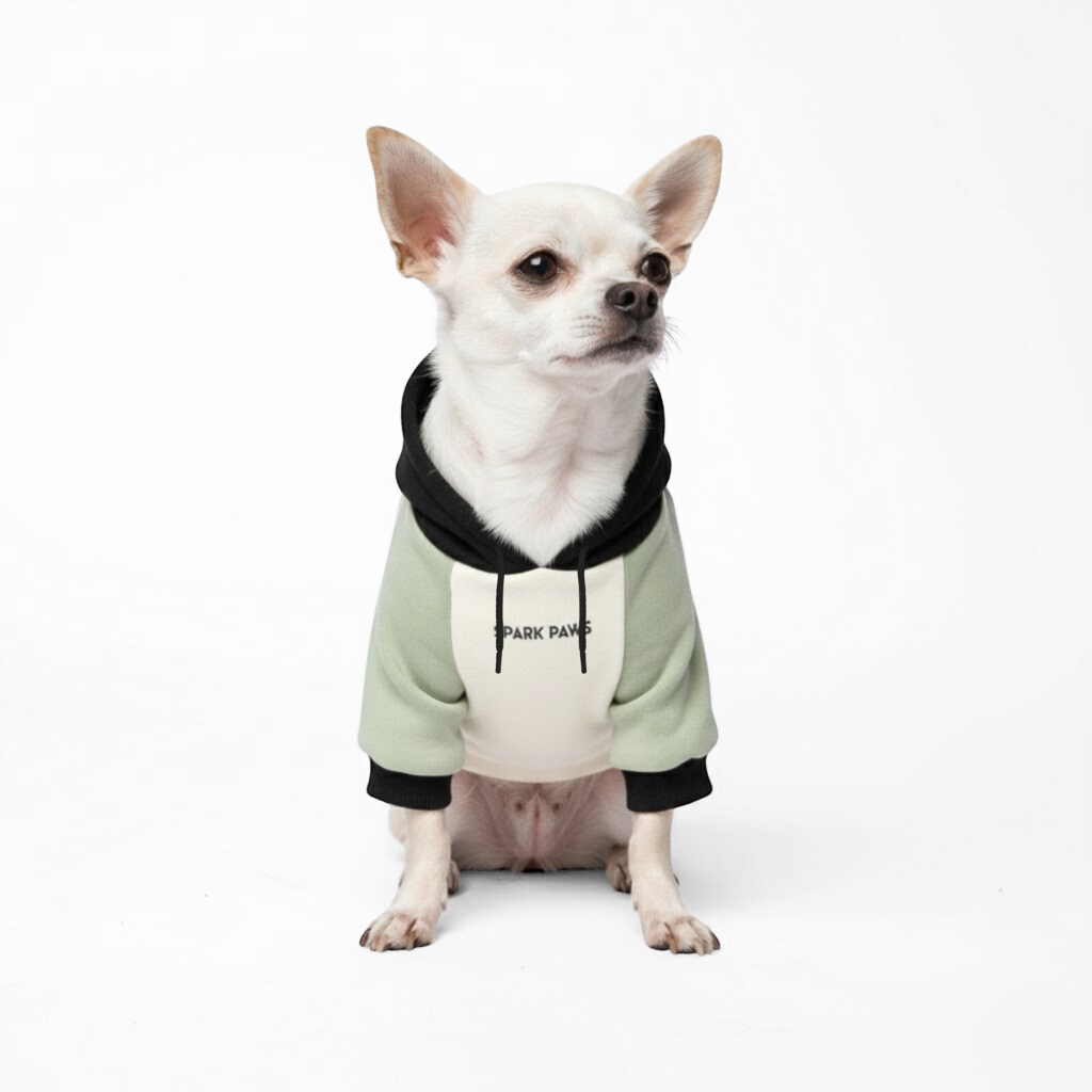 Olive Cream Dog Hoodie