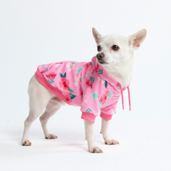 Blossom Dog Hoodie - Pink