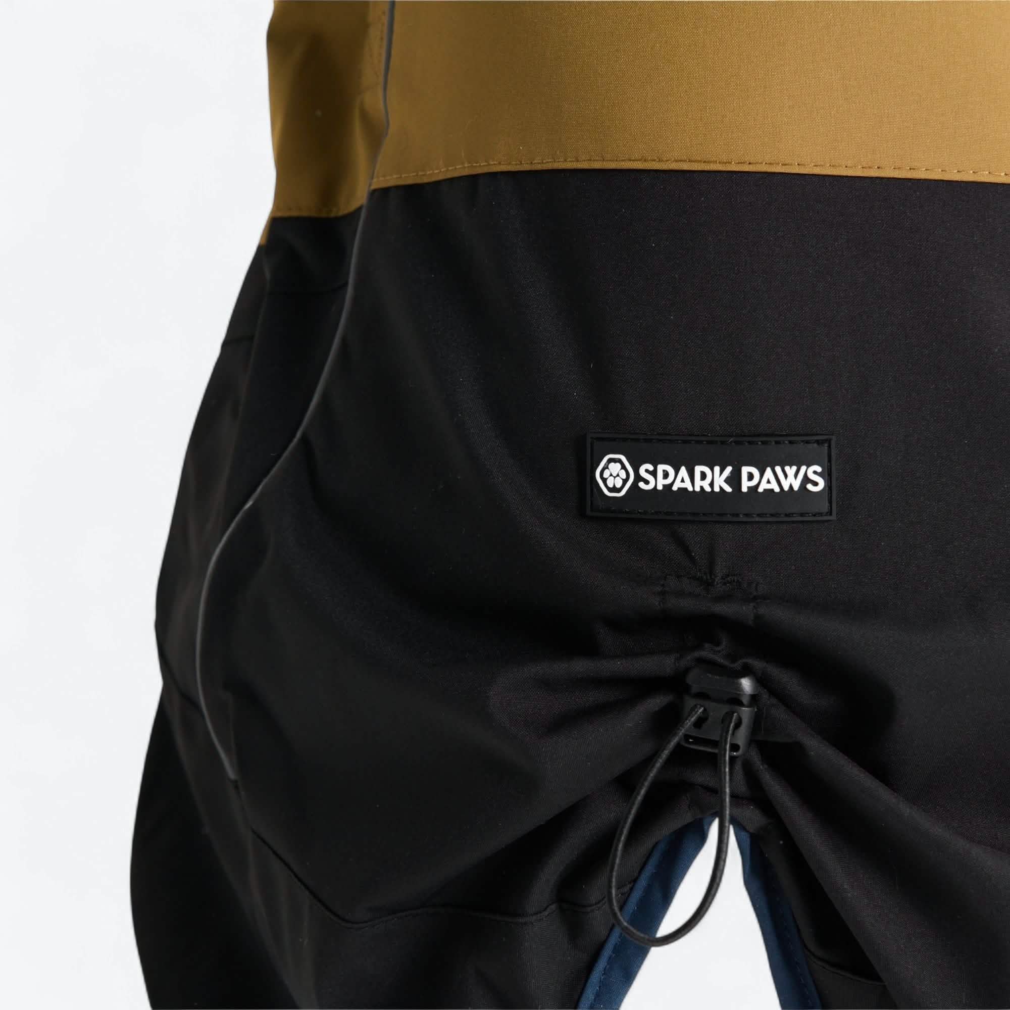 Breatheshield™ Dog Raincoat - Blue Gold Black