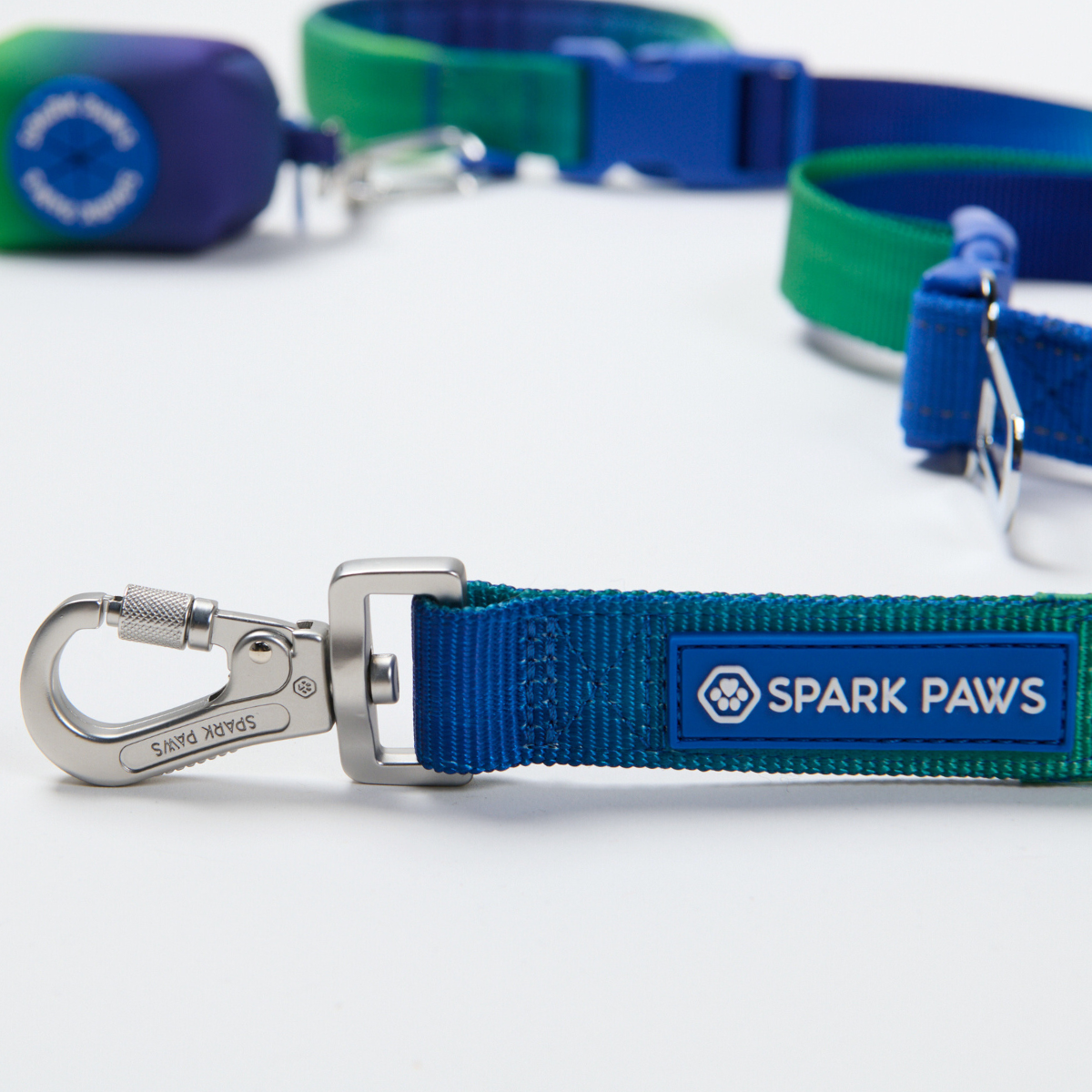 Multipurpose Seatbelt Handsfree Leash & Poop Bag Holder Set