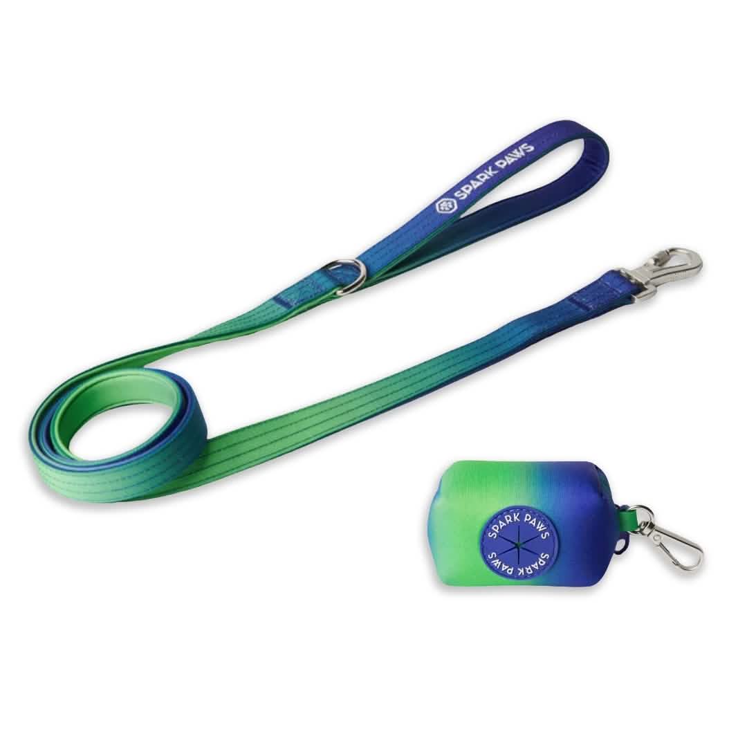 Leash and Poop Bag Holder Set
