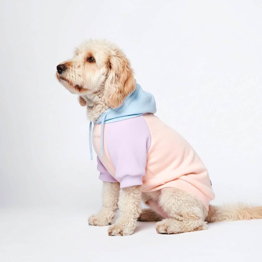 Cotton Candy Dog Hoodie