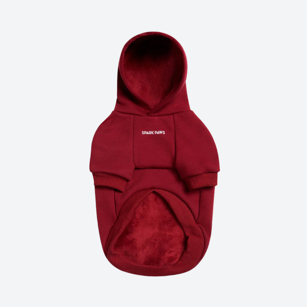 Essential Dog Hoodie - Burgundy