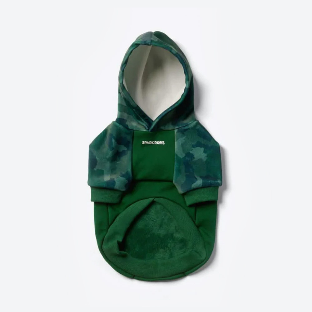 Forest Camo Dog Hoodie