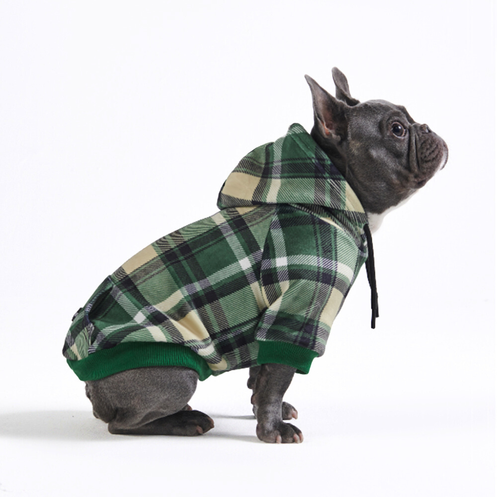 Plaid Dog Hoodies