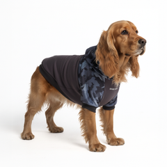 Grey Camo Dog Hoodie
