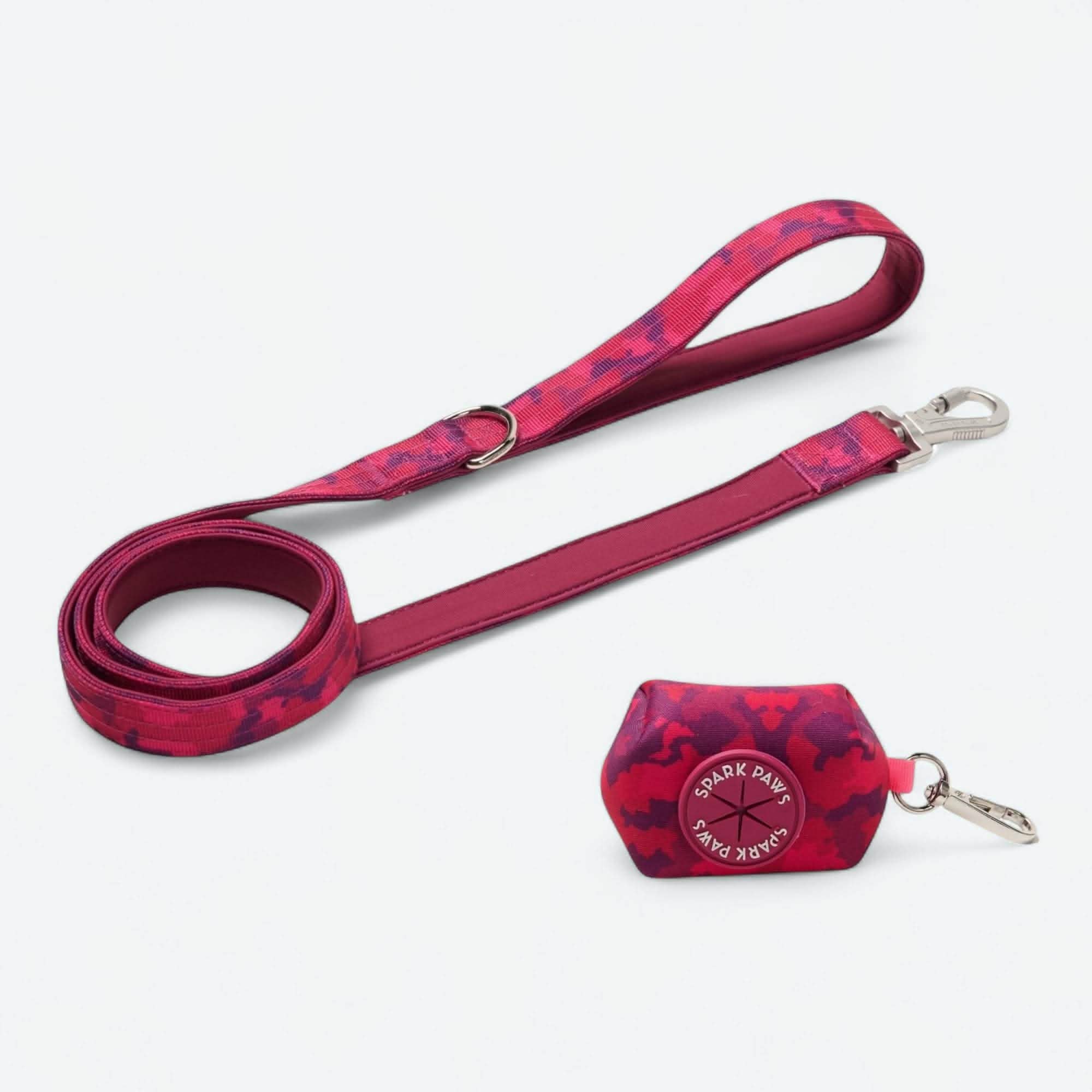 Leash and Poop Bag Holder Set