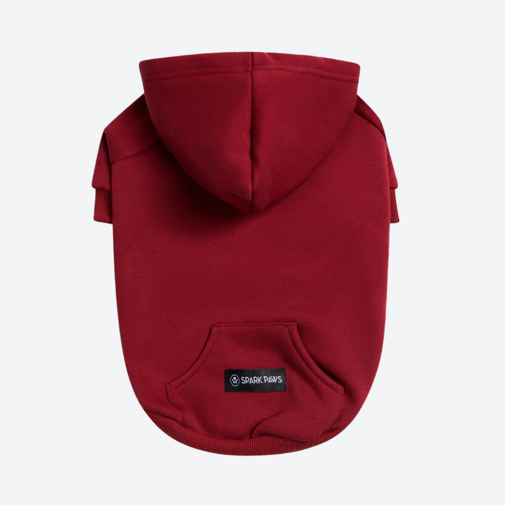 Essential Dog Hoodie - Burgundy