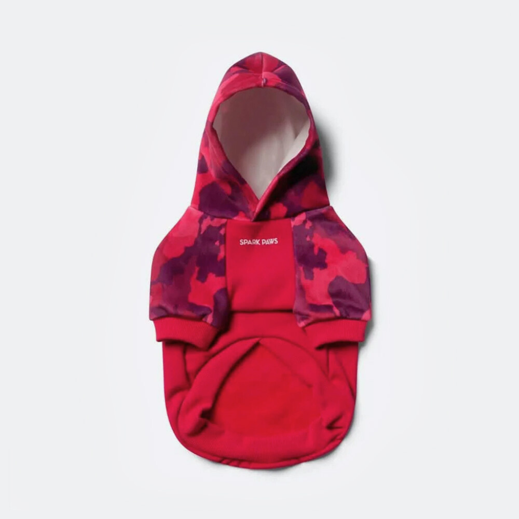 Fuchsia Camo Dog Hoodie