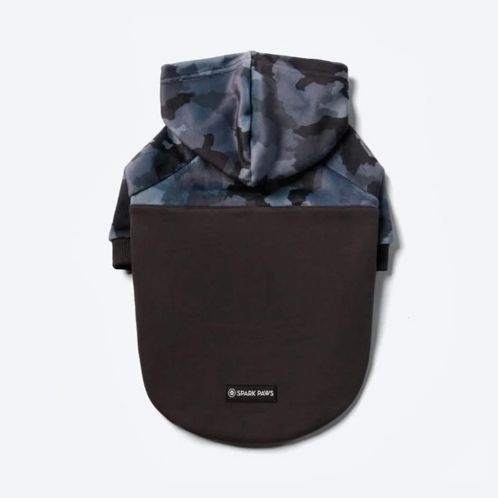 Grey Camo Dog Hoodie