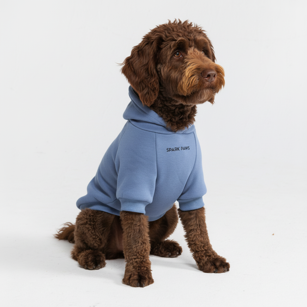 Essential Dog Hoodie - Slate Blue