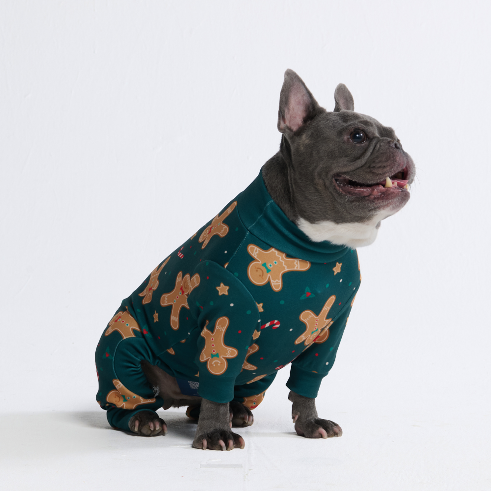 Dog Christmas Pajama - Gingerbread Man