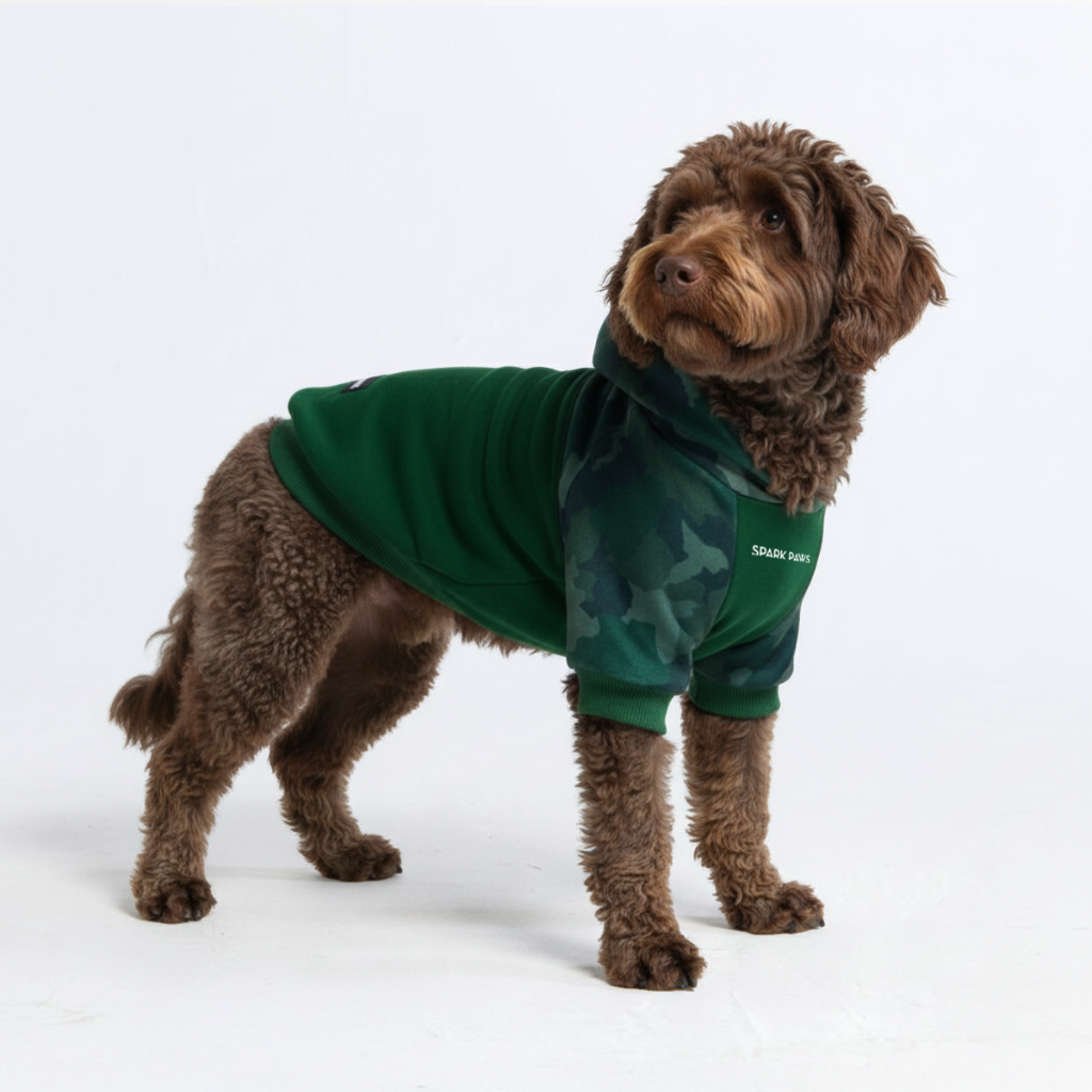 Forest Camo Dog Hoodie