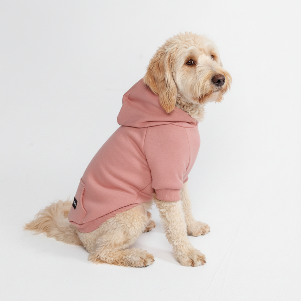Essential Dog Hoodie - Dusty Pink