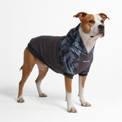 Grey Camo Dog Hoodie