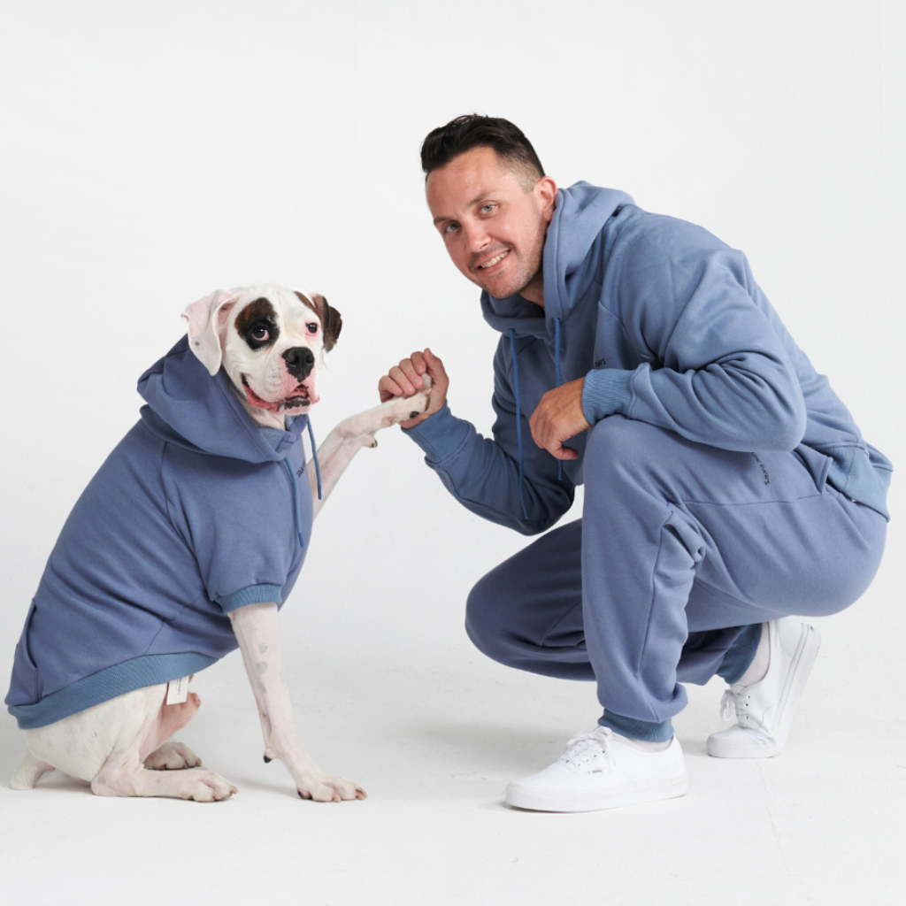 Essential Dog Hoodie - Slate Blue