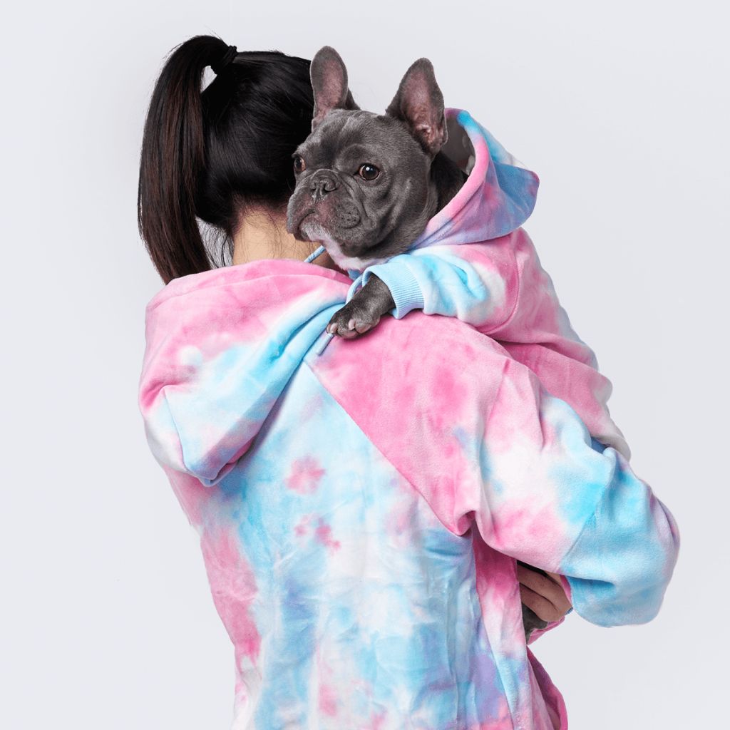 Velvet Dog Hoodie - Snow Cone