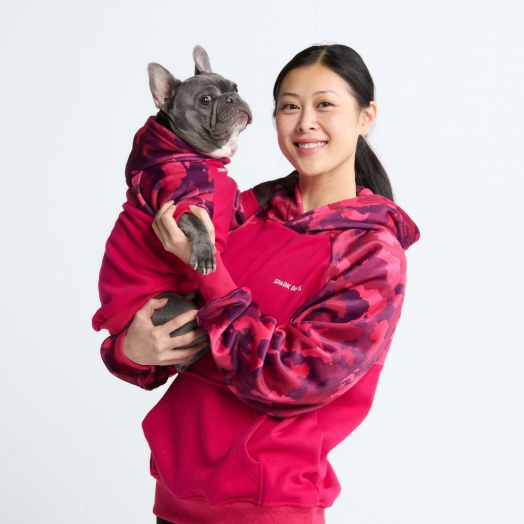 Fuchsia Camo Dog Hoodie