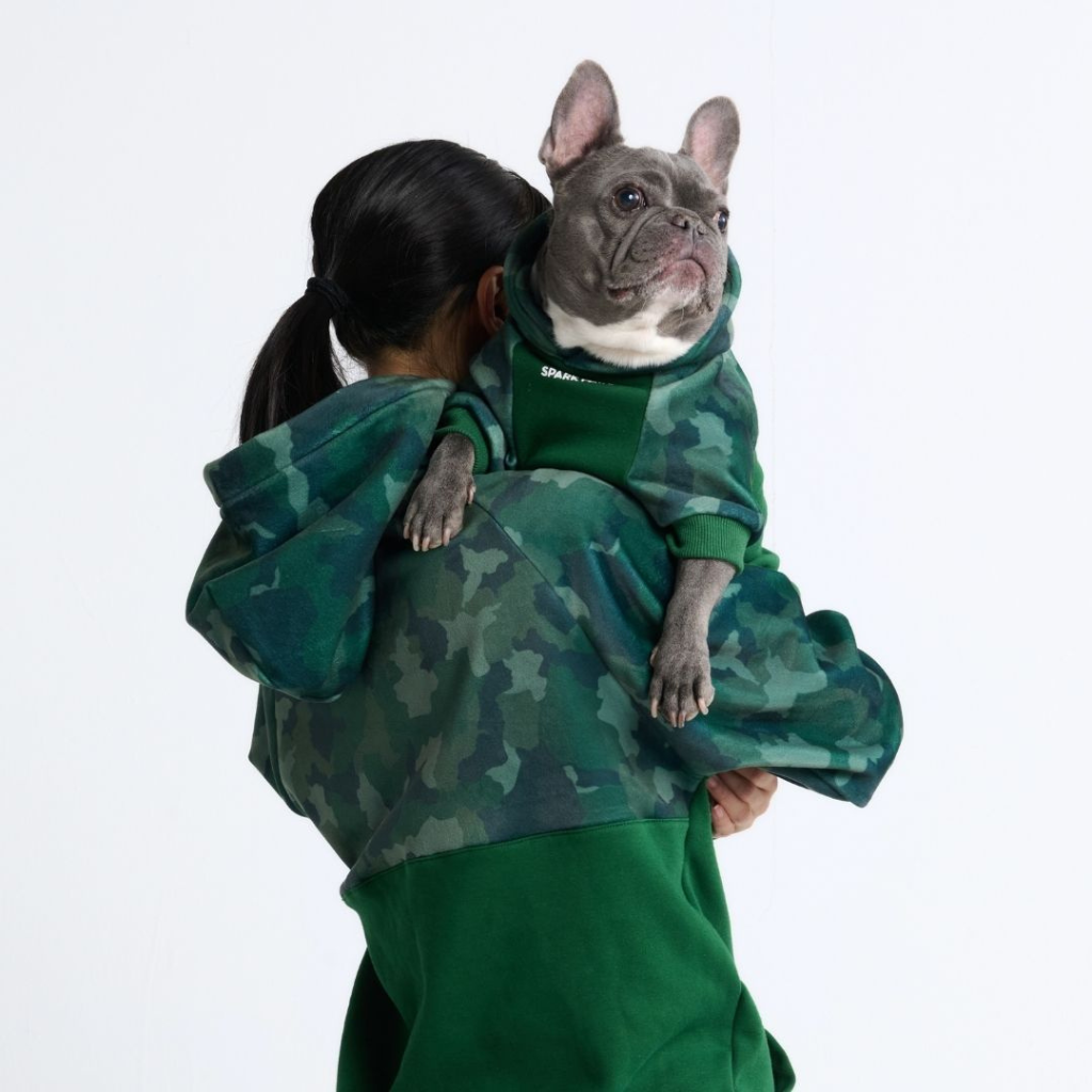 Forest Camo Dog Hoodie