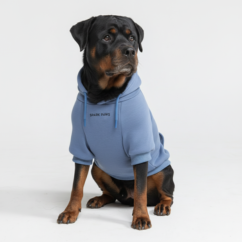 Essential Dog Hoodie - Slate Blue