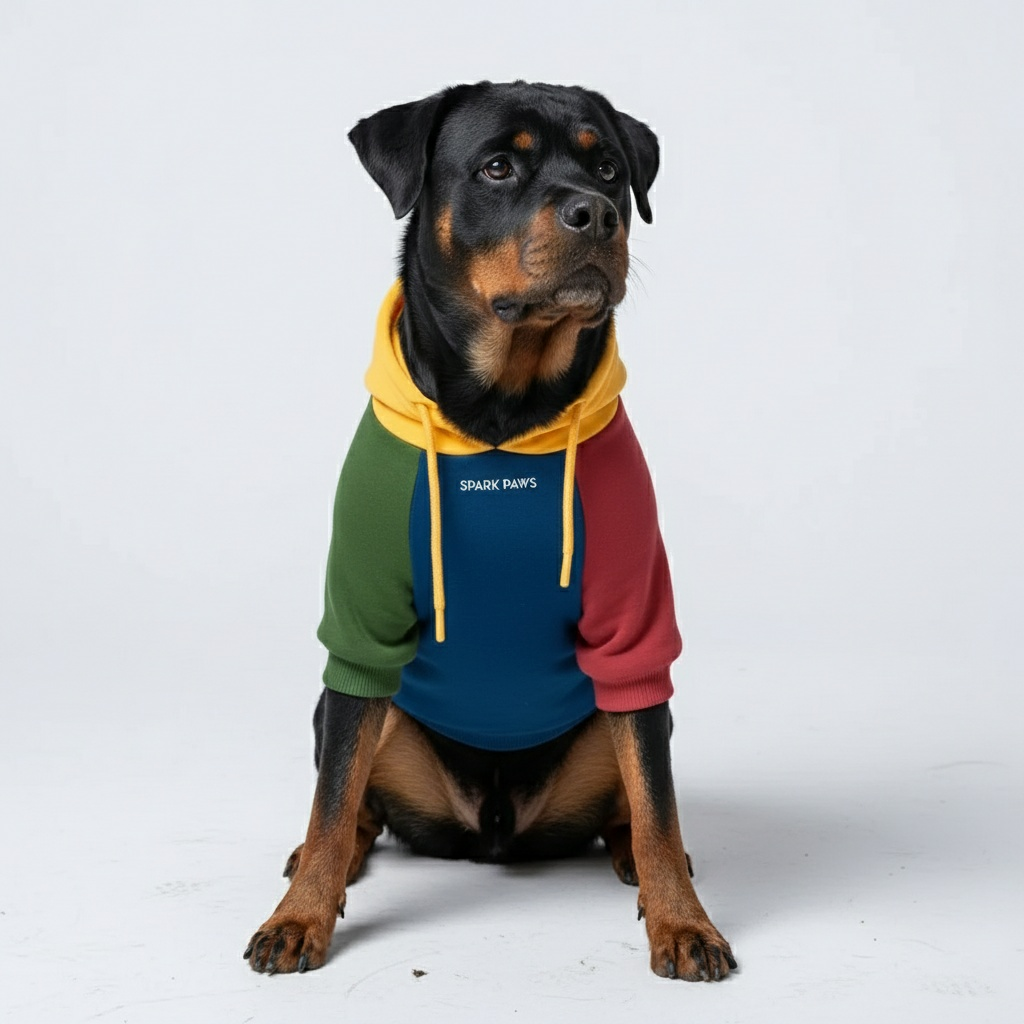 Color Block Dog Hoodies