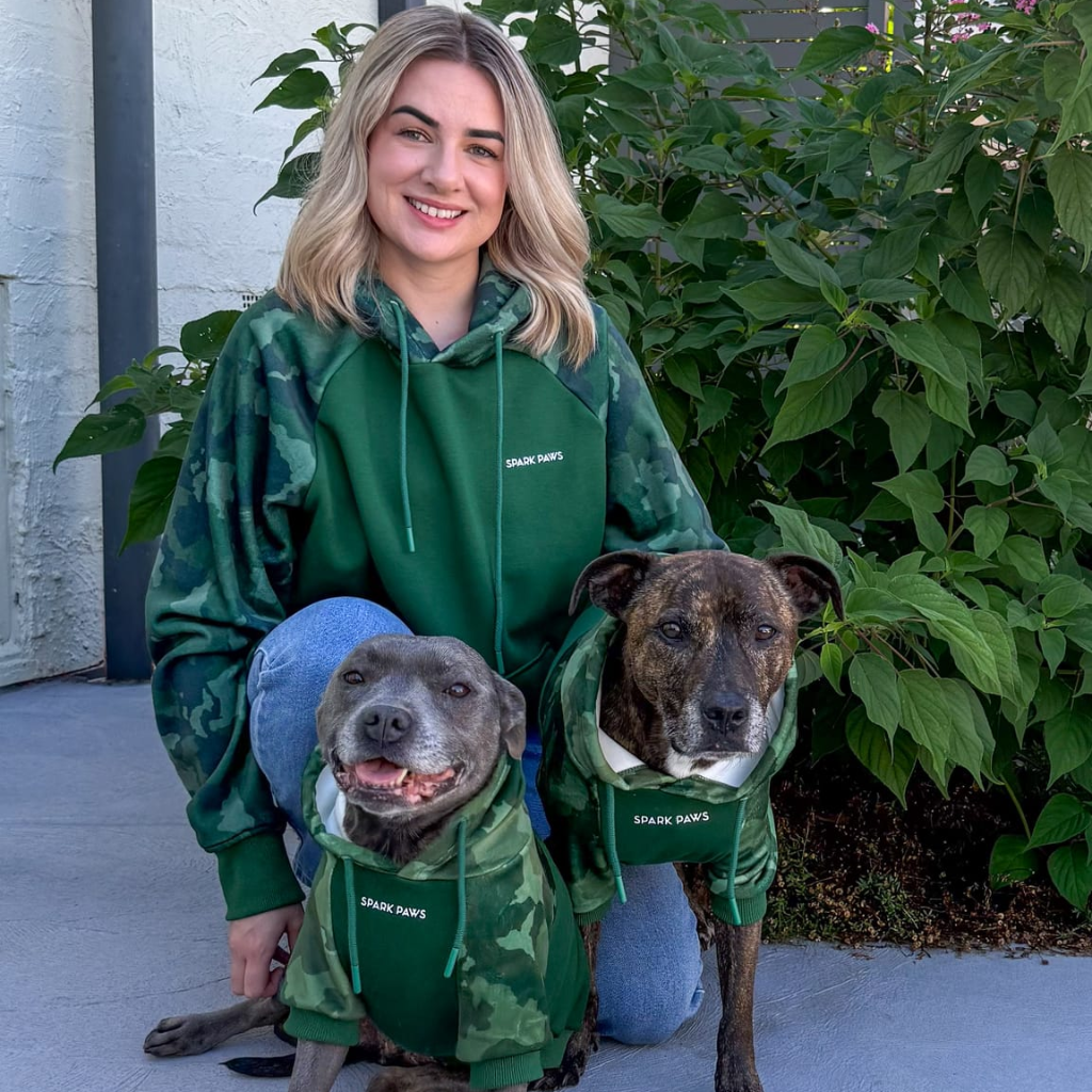 Forest Camo Dog Hoodie