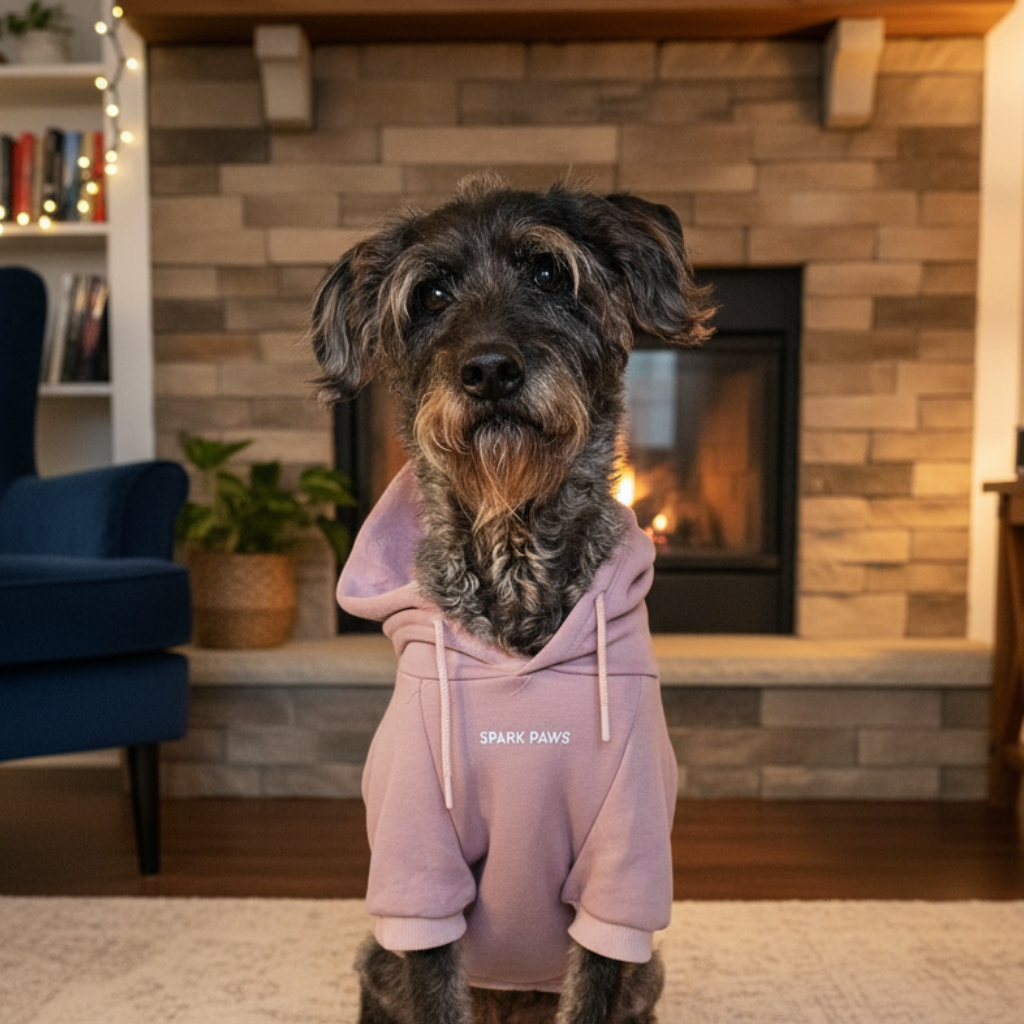 Essential Dog Hoodie - Purple Taupe