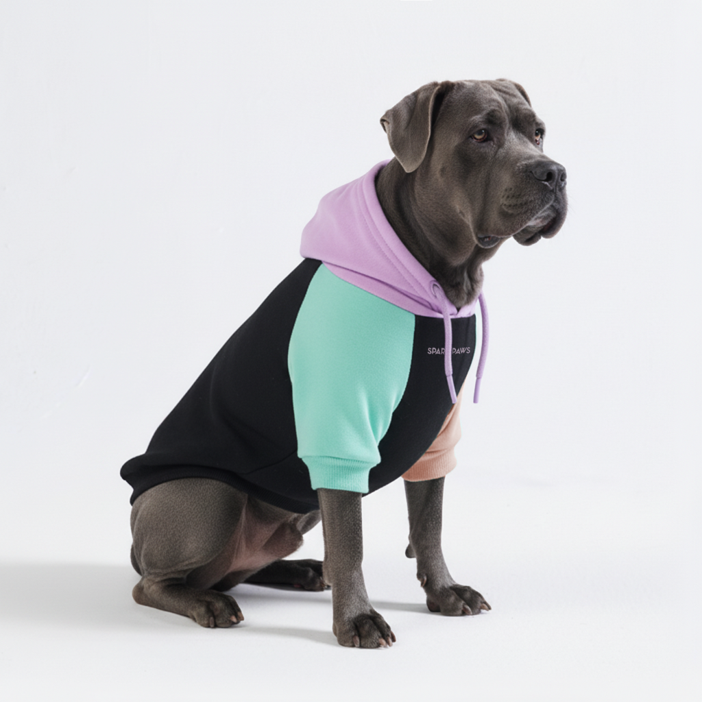 Color Block Dog Hoodies