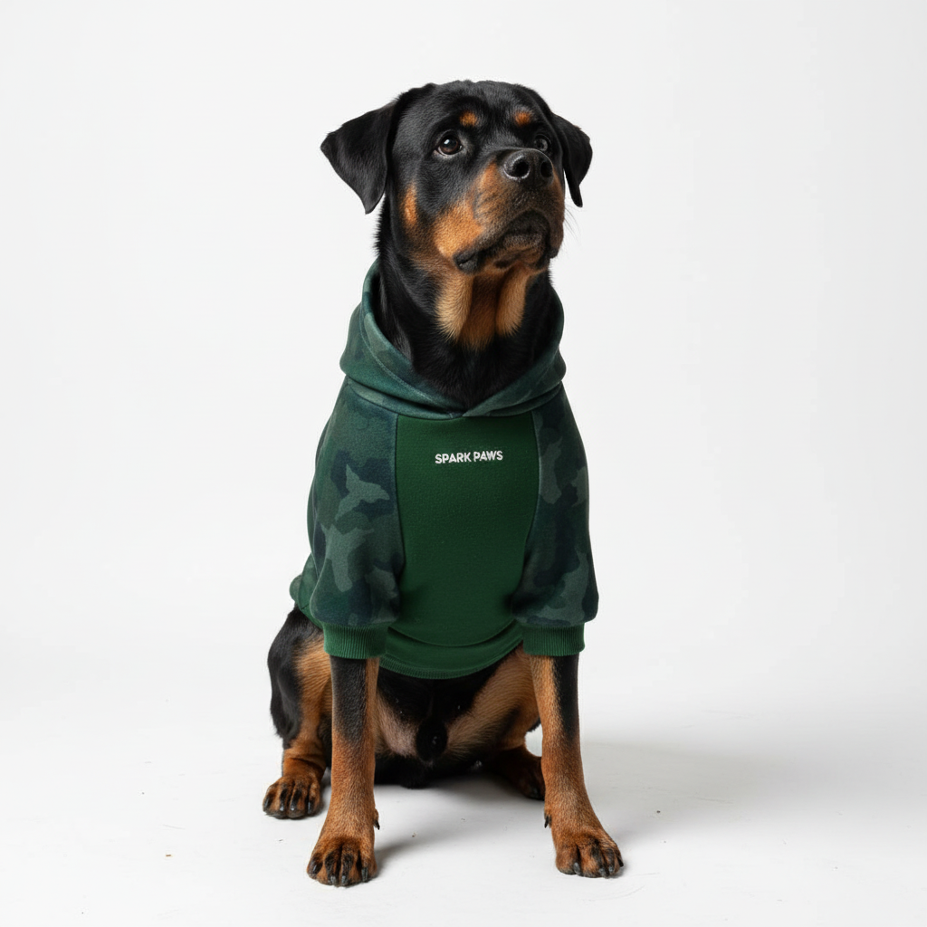 Forest Camo Dog Hoodie