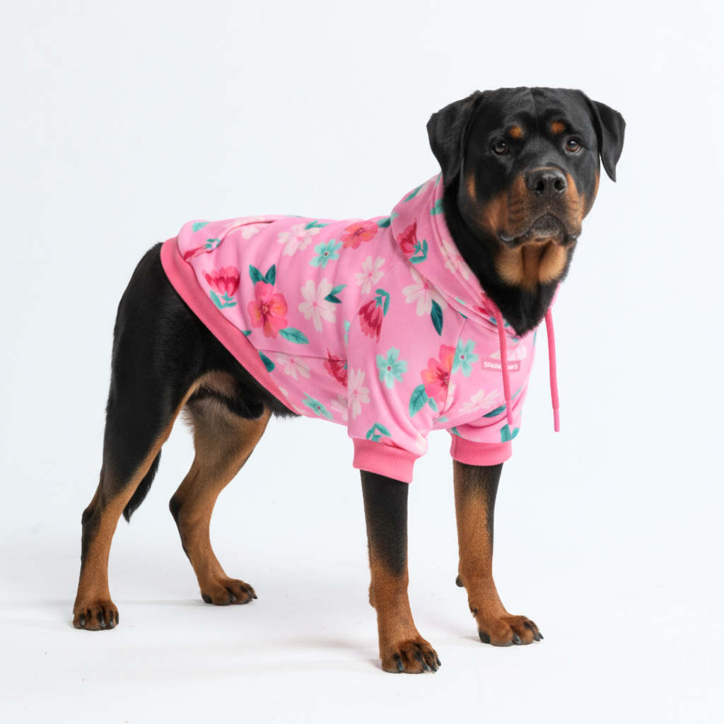 Blossom Dog Hoodie - Pink