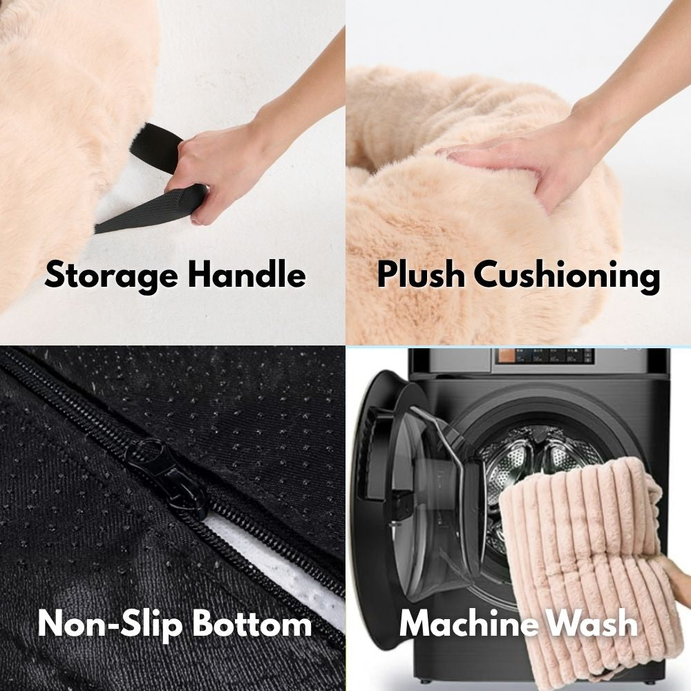 Calming Fluffy Couch Cover Dog Beds