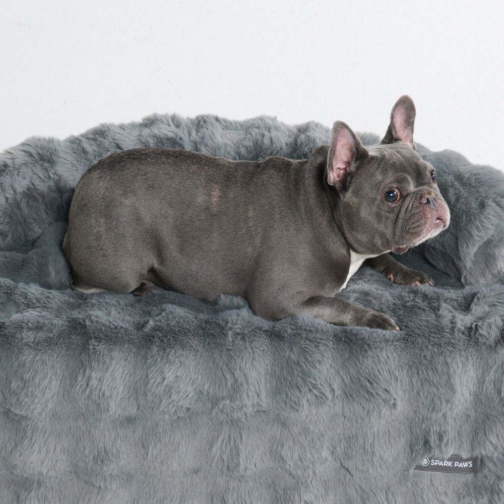 Calming Fluffy Couch Cover Dog Beds