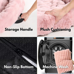 Calming Fluffy Couch Cover Dog Beds