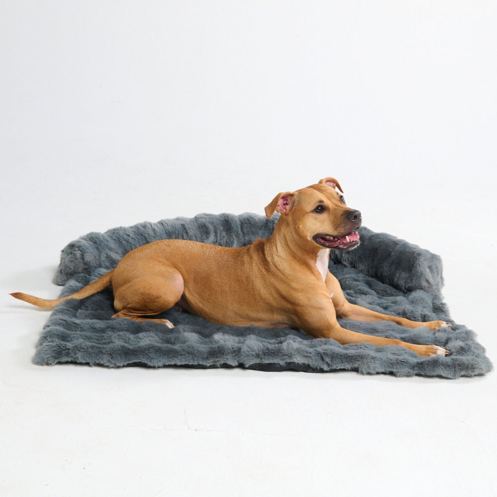 Calming Fluffy Couch Cover Dog Beds