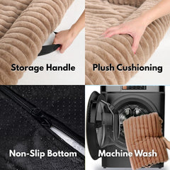 Luxury Couch Cover Dog Bed - Brown