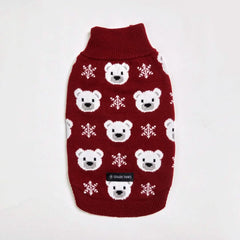 Polar Bear Knit Dog Sweater