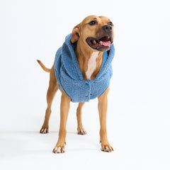 Teddy Sherpa Dog Jacket - Blue
