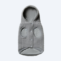 Teddy Sherpa Dog Jacket - Silver Gray