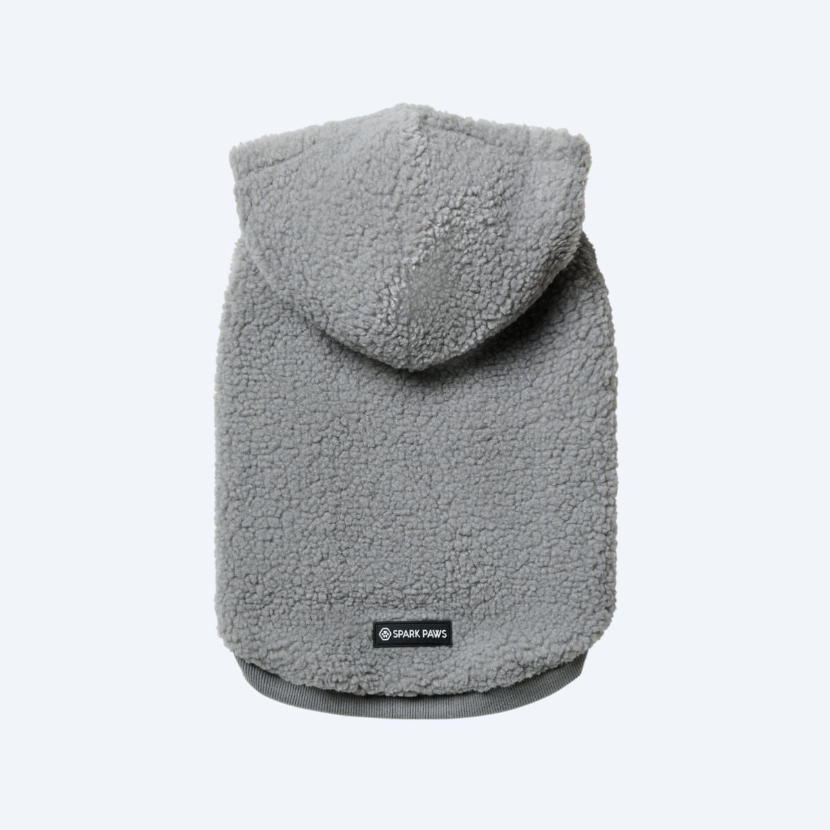Teddy Sherpa Dog Jacket - Silver Gray