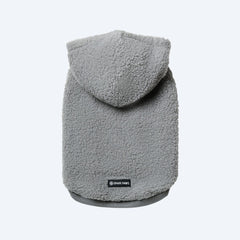 Teddy Sherpa Dog Jacket - Silver Gray