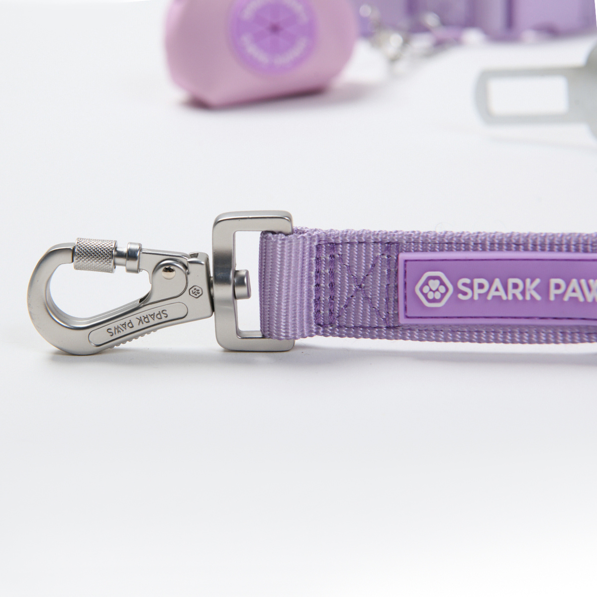 Multipurpose Seatbelt Handsfree Leash & Poop Bag Holder Set