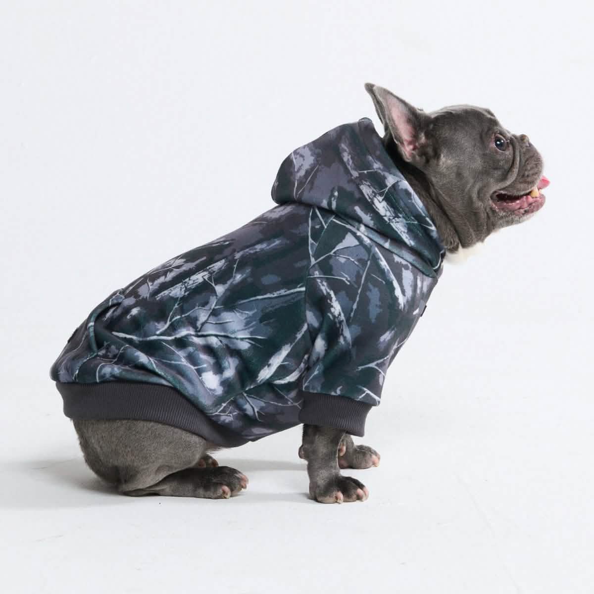 Concrete Wood Dog Hoodies
