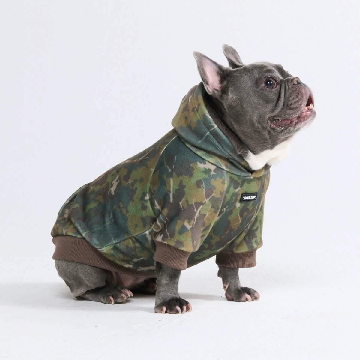 Concrete Wood Dog Hoodies