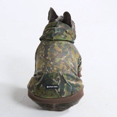 Concrete Wood Dog Hoodie - Moss