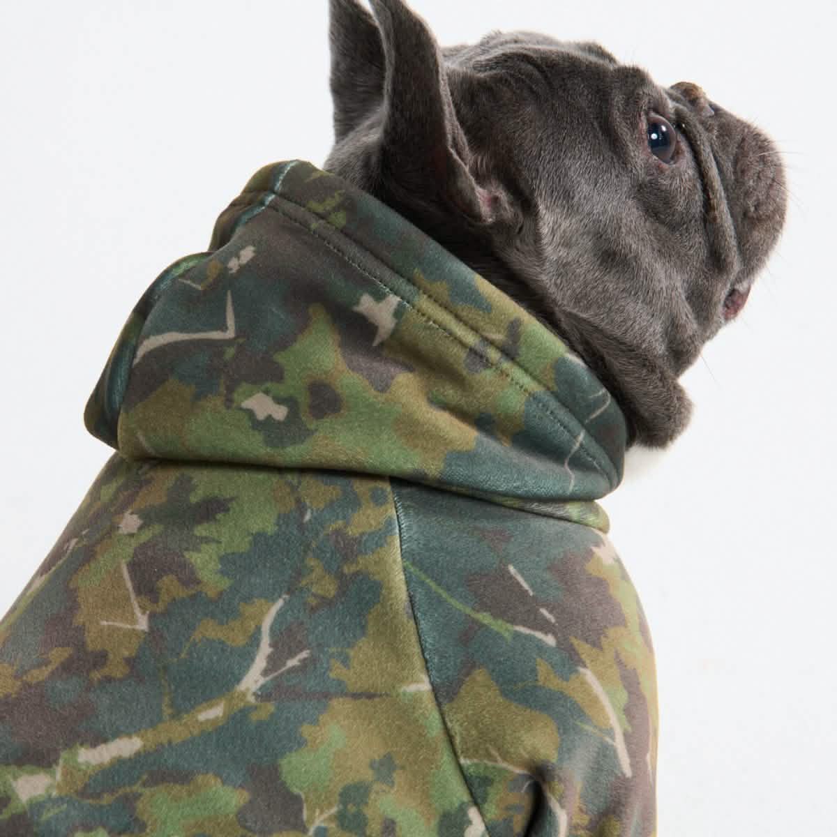 Concrete Wood Dog Hoodies