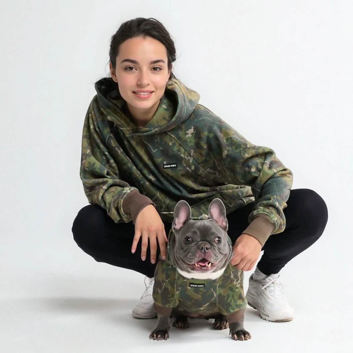 Concrete Wood Dog Hoodies
